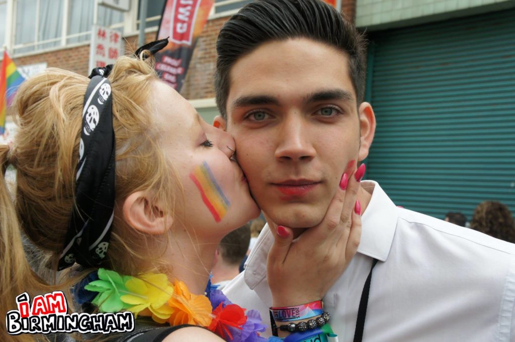 Presenter Andreas Stelly at Birmingham Pride last year (Photograph: Adam Yosef)