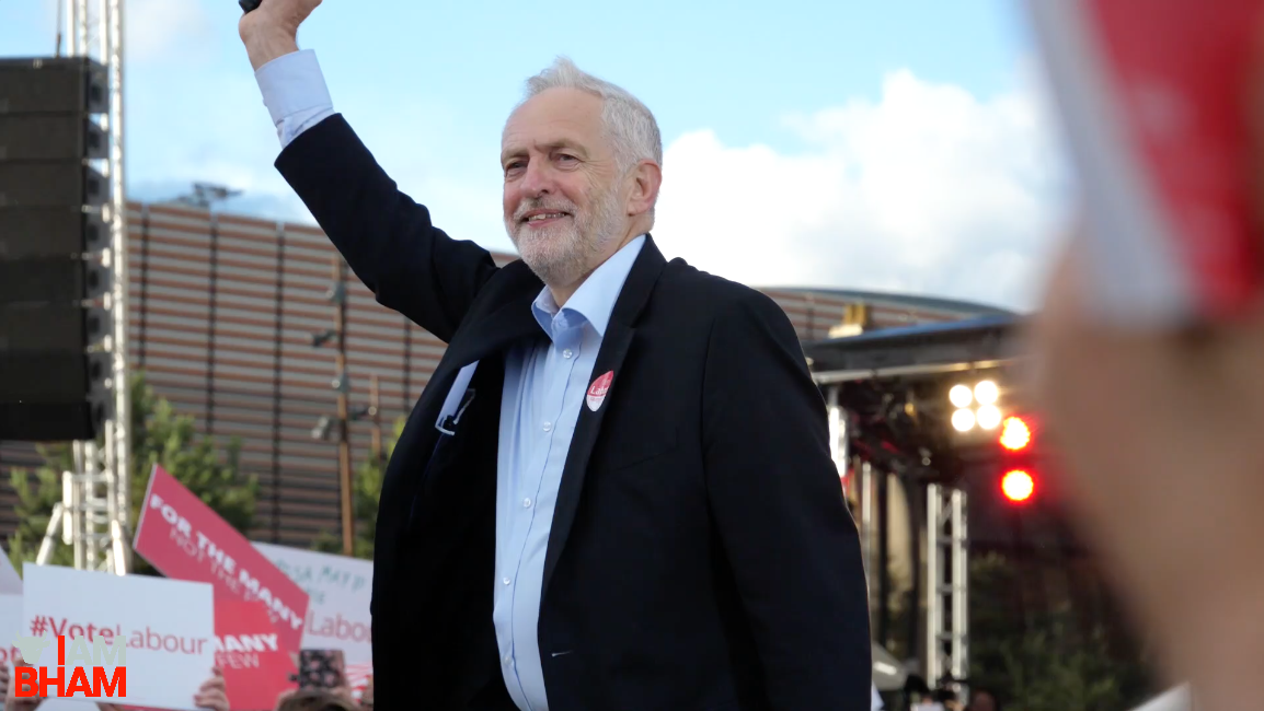 Jeremy Corbyn held a rally in Birmingham which was compered by Steve Coogan and had music from Clean Bandit