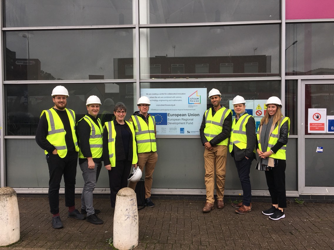 Birmingham City University's STEAMHouse refurbishment is being carried out by contractors Paragon Interiors Group