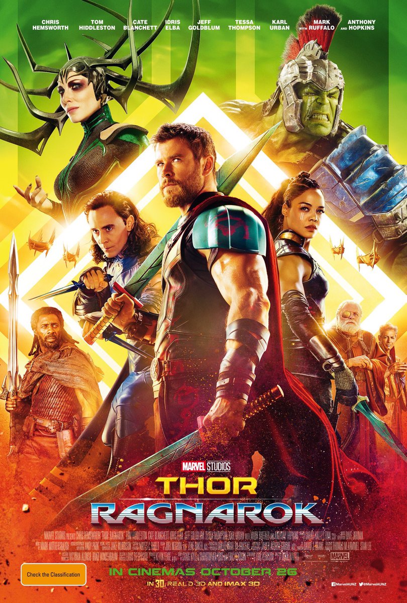 The Thor Ragnarok publicity poster