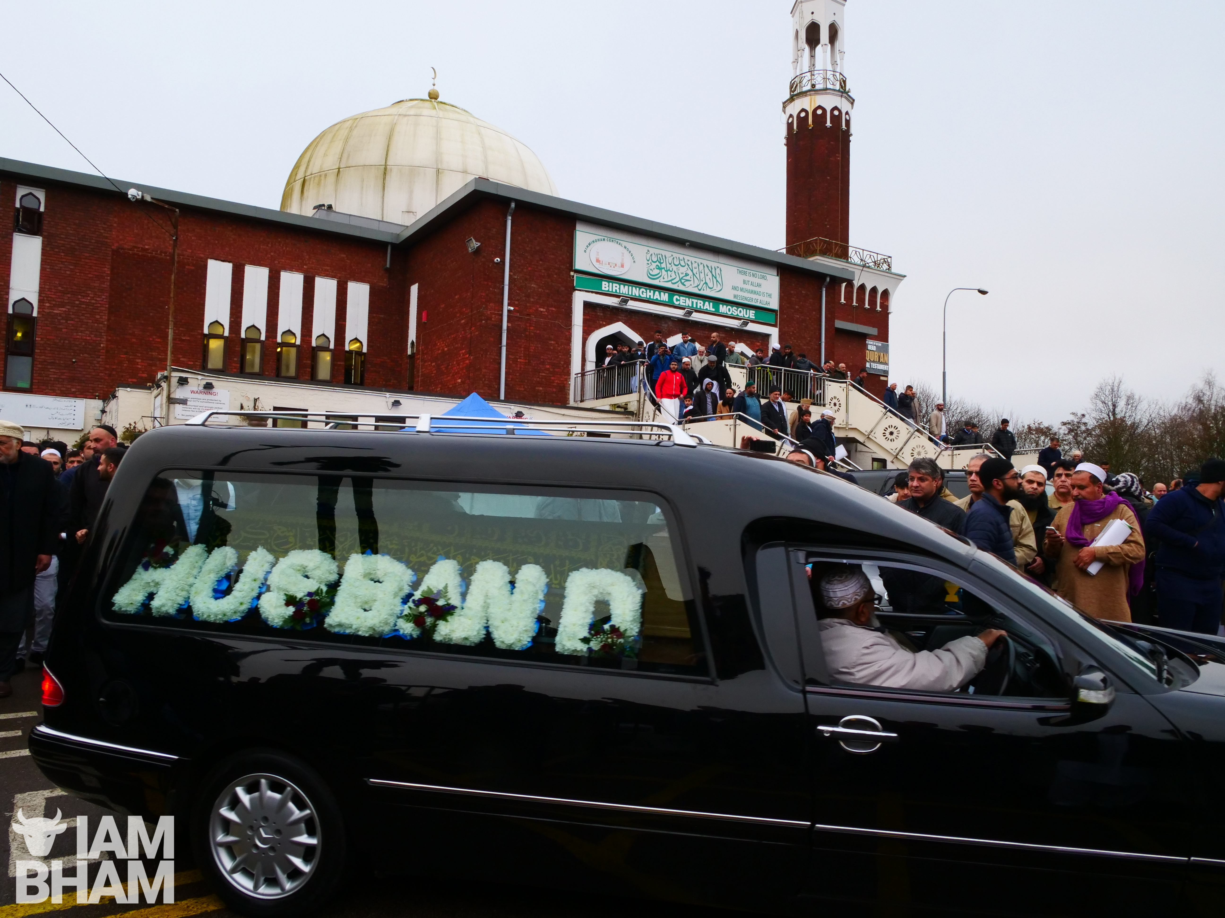 Taxi driver Imtiaz Mohammed's funeral was held at Birmingham Central Mosque in Highgate