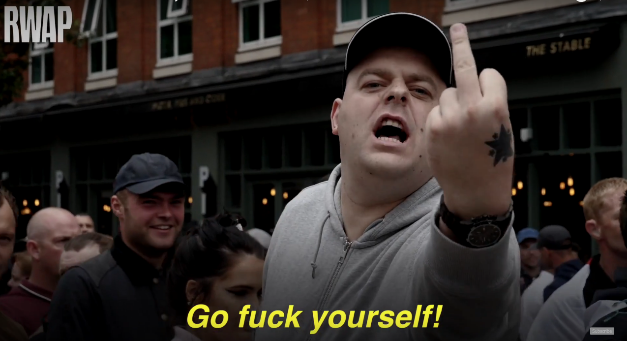 VIDEO: Britain First are confronted by anti-racism activists in Birmingham