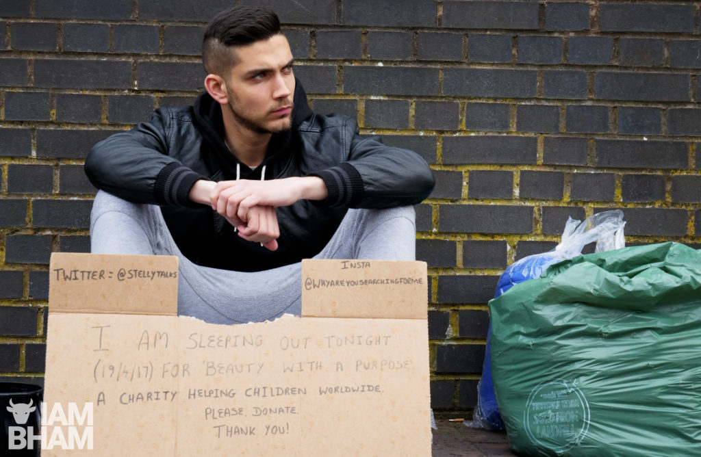 Current 'Mr Birmingham' title holder Andrew Stelly will be distributing blankets to rough sleepers on Christmas Eve