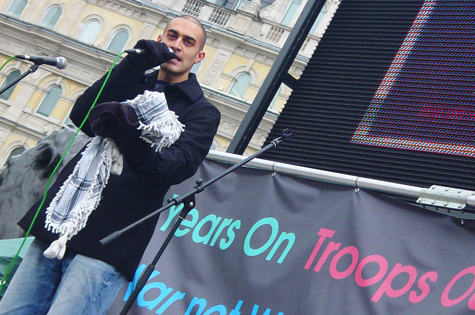 Lowkey, real name Kareem Dennis, is a British-Iraqi hip hop artist from London