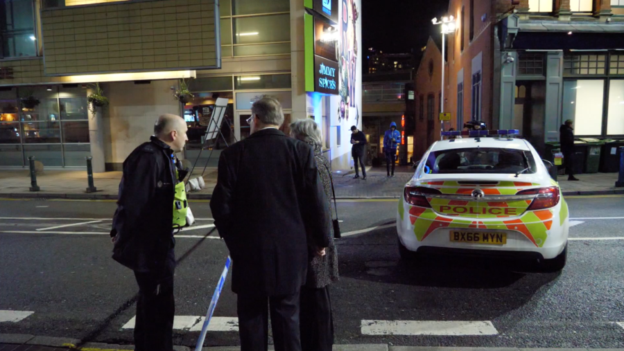 Emergency Services descended on Broad Street following an 'explosion' at the REP Theatre which resulted in Broad Street near Centenary Square being sealed off
