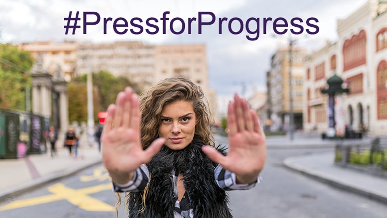 The theme for International Women's Day 2018 is 'Press for Progress'