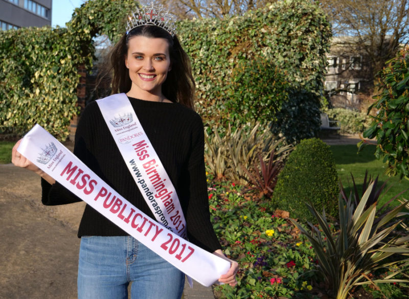 Niamh Conway was awarded the title of Miss Publicity England 2017