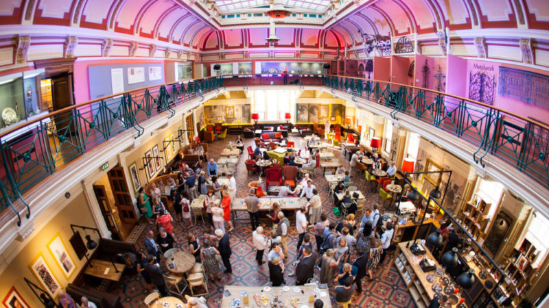 Drink and Draw is held at the Edwardian Tea Rooms at Birmingham Museum & Art Gallery 