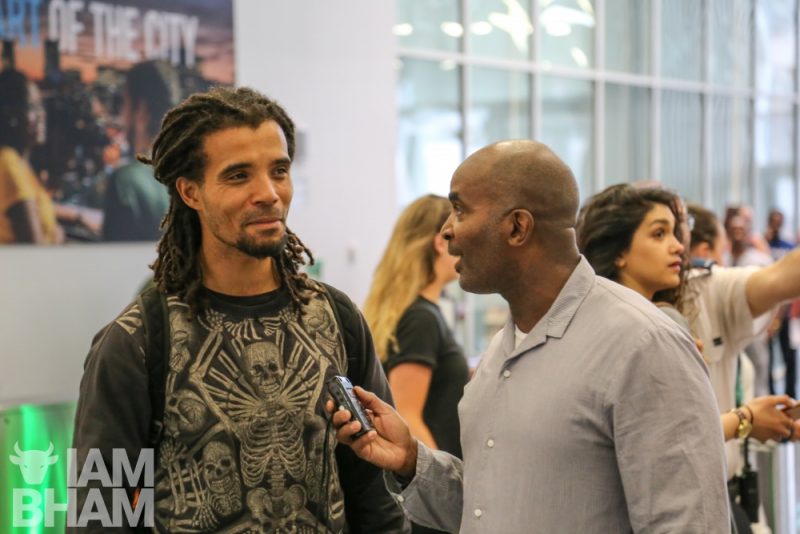 Akala launches his new book Natives: Race and Class in the Ruins of Empire at Birmingham City University in a photo by Ranjit Dhillon