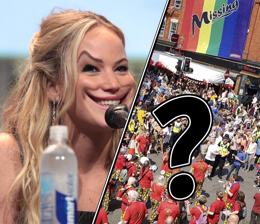 10 Photos of Jennifer Lawrence hiding at Birmingham Pride 2018 that will make you say “Where? I can’t see her!” (Number 3 will shock you)