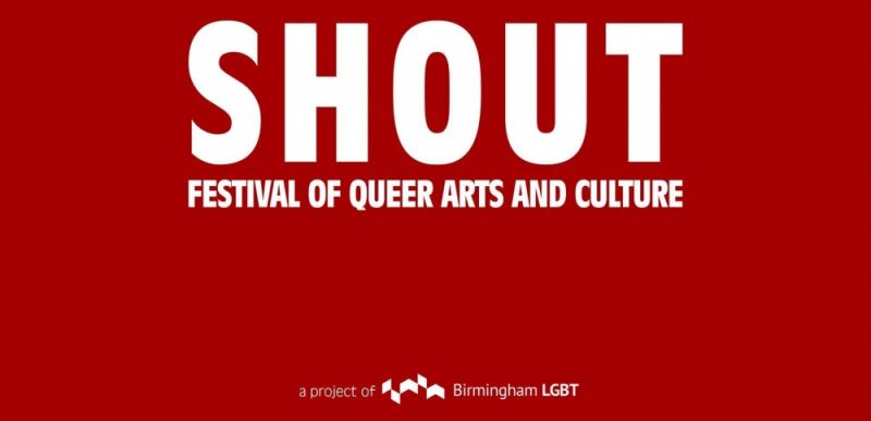 The SHOUT queer arts festival will be on the Future Stage at Birmingham Pride 2018