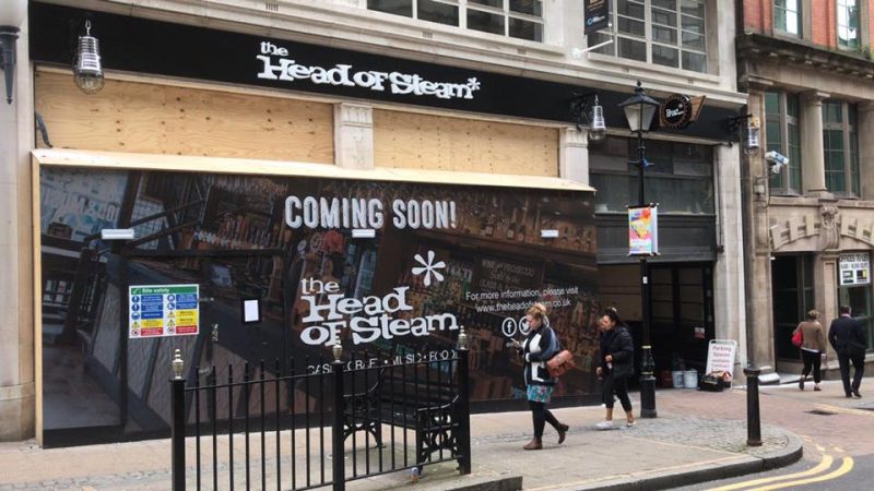 The Head of Steam in Temple Street ahead of finishing touches before its grand opening on Thursday 7th June