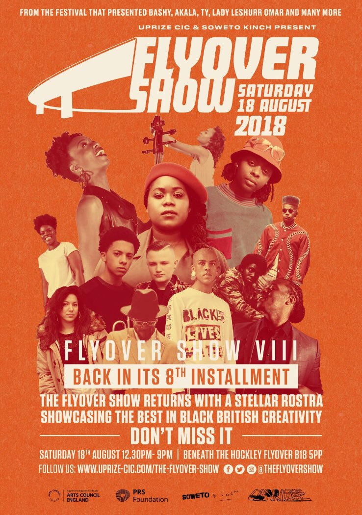 The Flyover Show takes place in Birmingham on Saturday 18th August