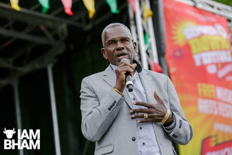 Rudolph Walker, who plays Patrick Truman in Eastenders, on the main stage at Simmer Down festival 2018