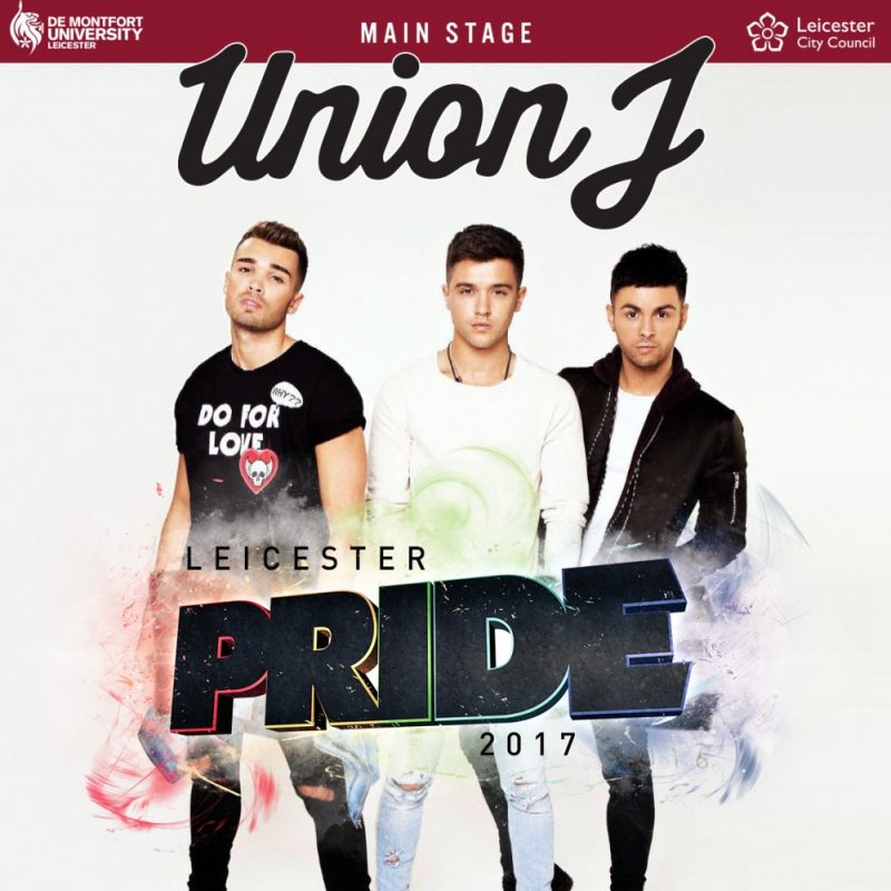 Union J are headlining Leicester Pride 2017
