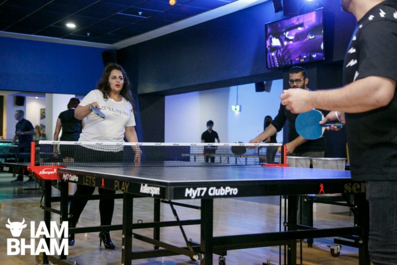 Serve Birmingham fuses ping pong with a bar environment
