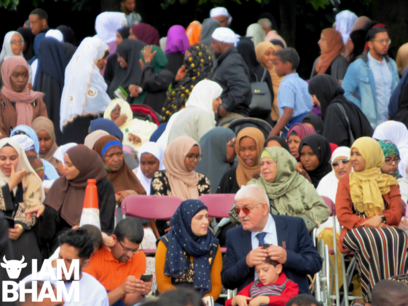 Thousands gathered in Small Heath Park in Birmingham to mark Eid celebrations