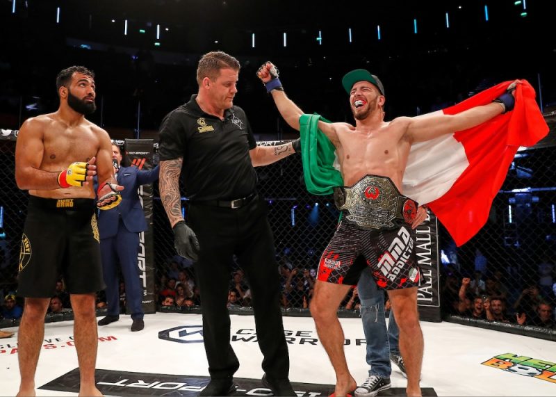 Stefanò Paterno won the Welterweight gold for Italy against Mehrdad Janzemini at Cage Warriors 95