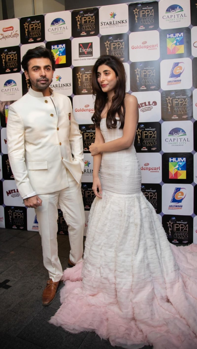 Farhan Saeed and Urwa Hocane on the red carpet at IPPA 2018