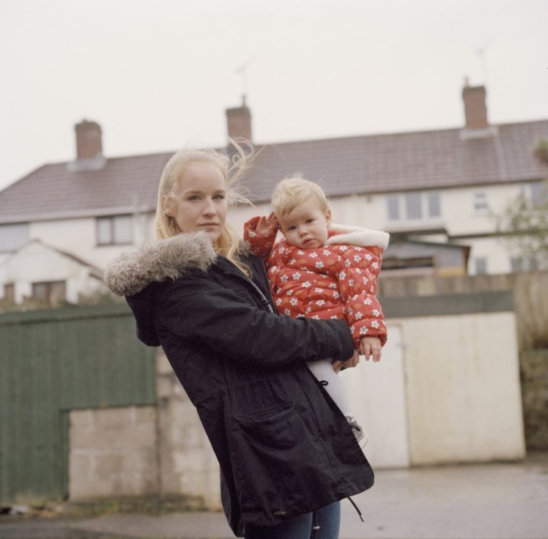 Jenny Carter and her daughter Layla-Rae, Invisible Britain, Cornwall