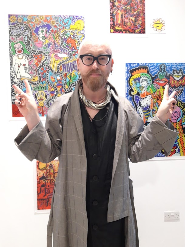 Artwork by Dusty O is being exhibited in The Custard Factory in Birmingham
