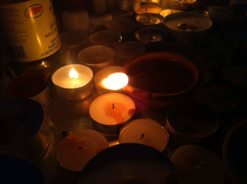 Diwali 'diya' lights are displayed by those celebrating Diwali across the world