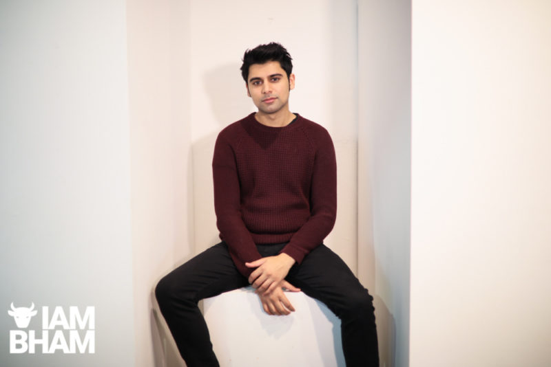 Wolverhampton-born Actor Antonio Aakeel photographed at the Library of Birmingham on Friday 22nd March 2019, ahead of the release of his new British national feature film 'Eaten By Lions'. Photograph: Denise Maxwell/Lensi Photography.