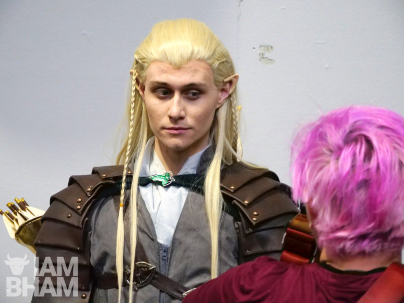 A cosplay Legolas from Lord of the Rings