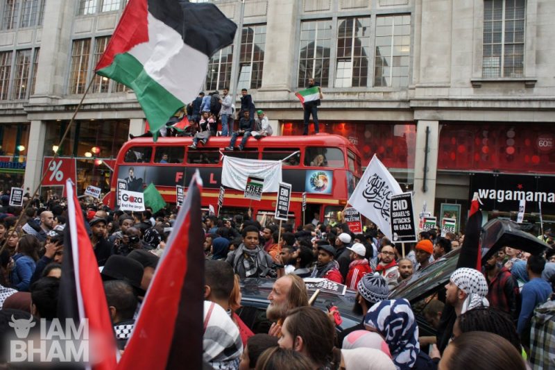 Palestine march and demonstration in central London on 11th July 2014, photo by Adam Yosef 