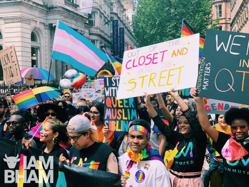 Queer Muslim groups donned signs and rainbows galore in support of Andrew Moffat