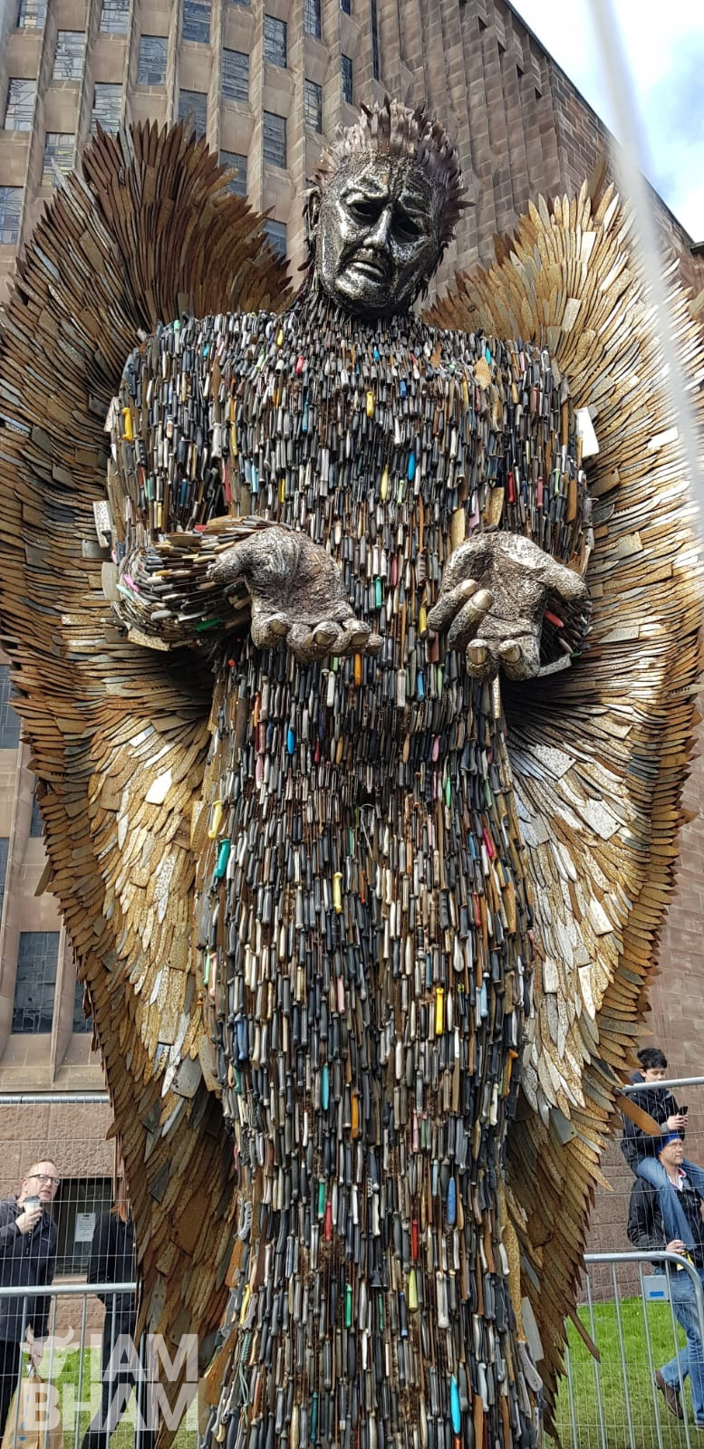 The Knife Angel was previously on display in Coventry 