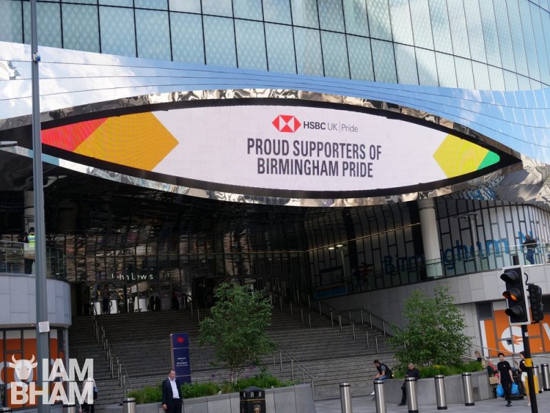 New Street Station, Grand Central and John Lewis taking part in Birmingham Pride 2019 celebrations