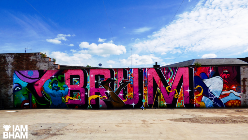 New street art by Gent48 for Birmingham Pride 2019
