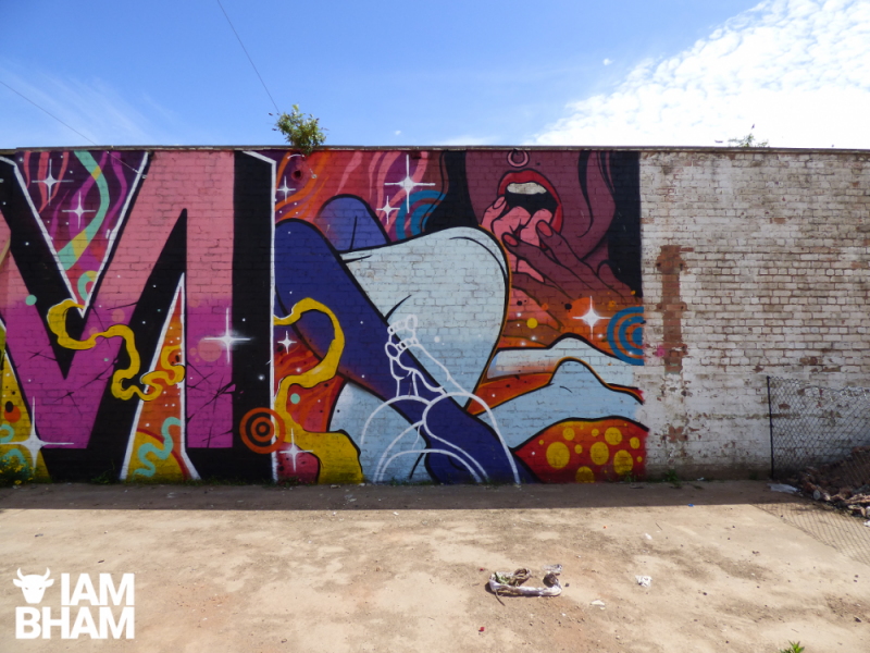 Street art in Southside by Gent48 for Birmingham Pride 2019 