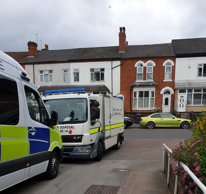 Bomb disposal unit descends on Small Heath house in Birmingham