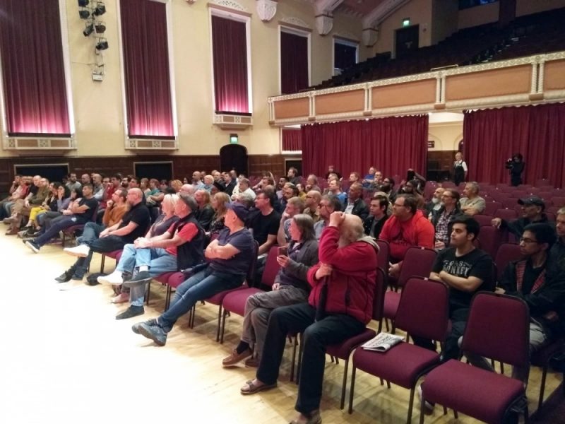 An audience of around 100 came to see George Galloway's free public event in Dudley on Friday 