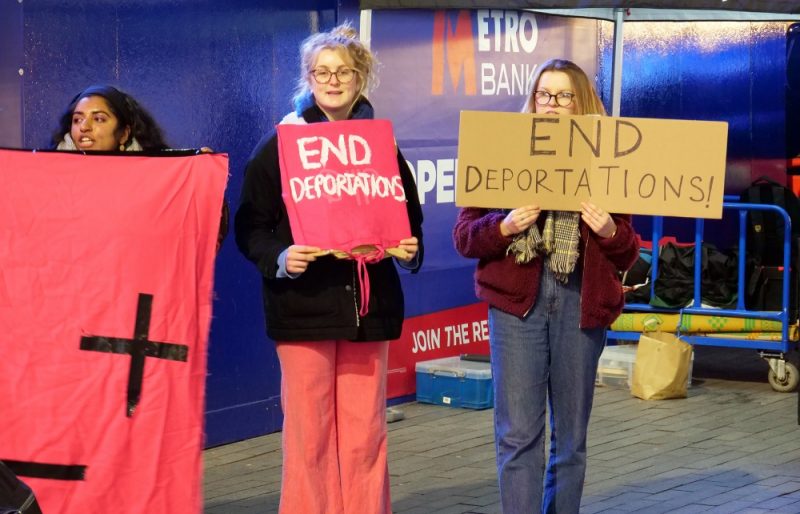 Protesters from End Deportations Birmingham earlier this year 