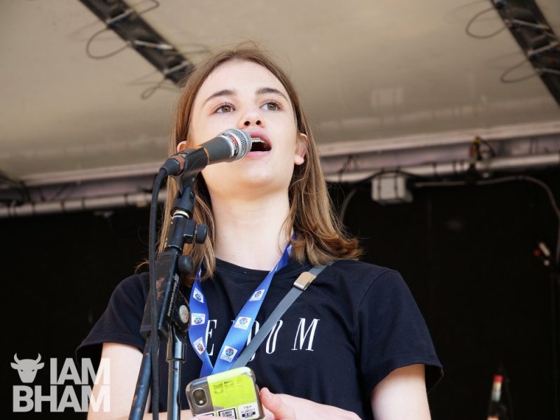 Teenager Katie Riley is one of the organisers of the Birmingham climate strike action 