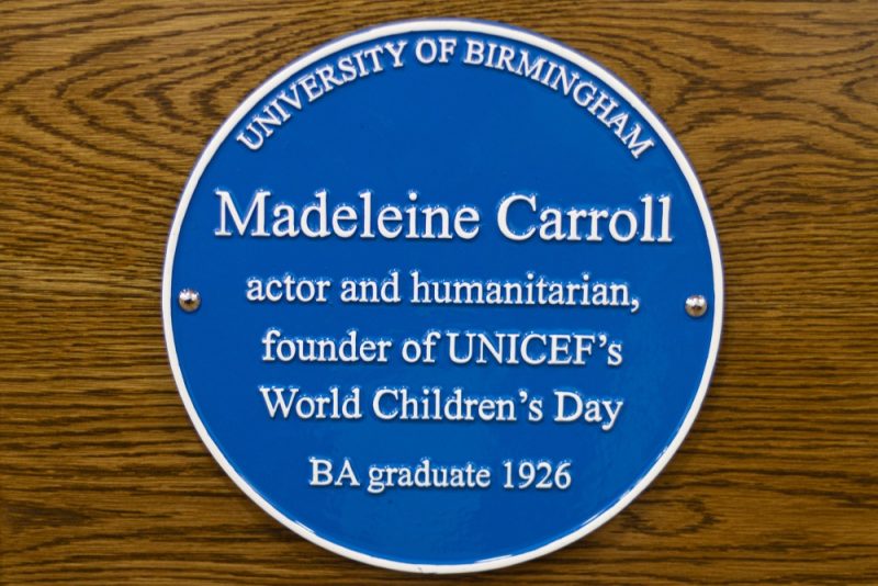 Around 50 people attended the unveiling of the blue plaque at the newly equipped screening room called The Carroll at the University of Birmingham