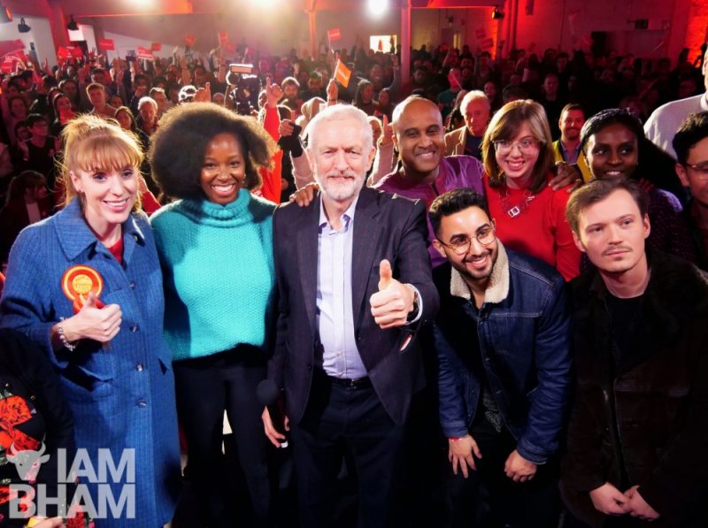 Jamelia was joined on stage in Digbeth, Birmingham, by Jeremy Corbyn, Angela Rayner, poets from Beatfreeks and members of band Kioko