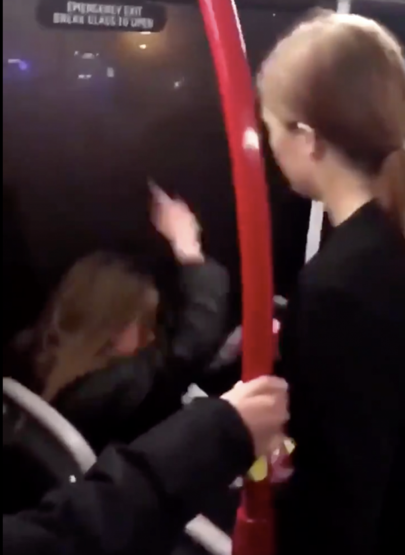 A young girls was filmed being attacked on a bus in Birmingham 