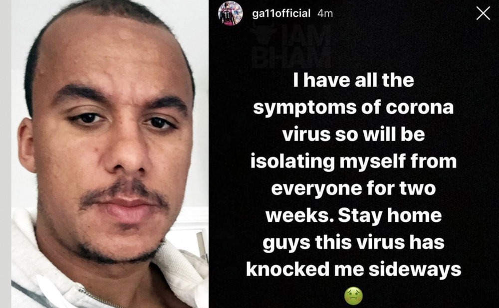 Former AVFC striker Gabriel Agbonlahor announces he has coronavirus symptoms