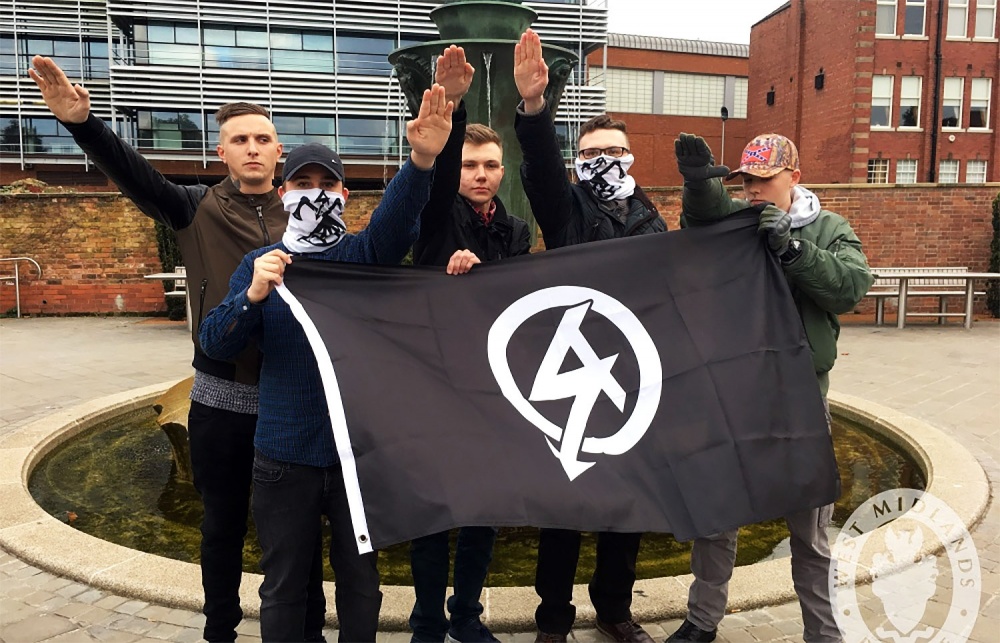 Members of the banned extreme right wing neo-Nazi terror group National Action