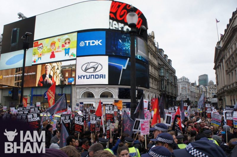 Anti-racism activists will be marching through London on Saturday 19 March