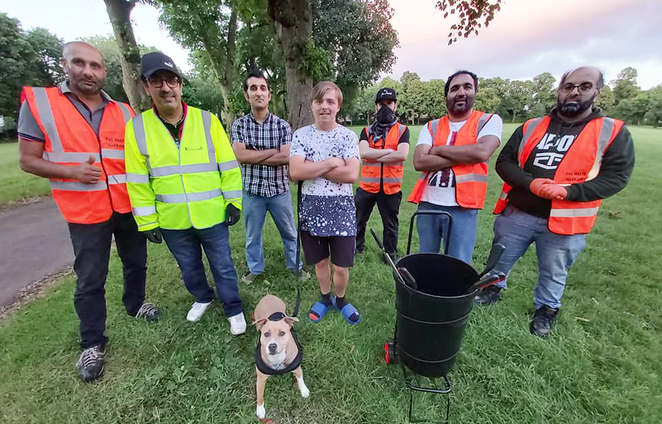 Proud Brummie volunteers from Small Heath help clear up waste in Ward End Park