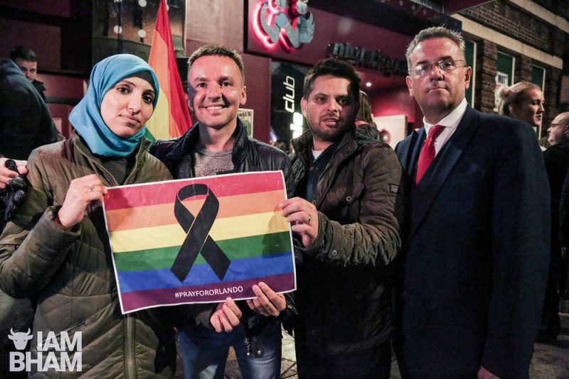 Orlando LGBTQ Pulse Nightclub Shooting Birmingham UK Vigil 13.06.2016