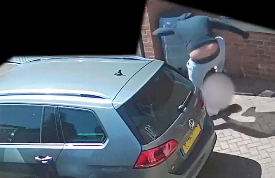 Violent carjacking gang launch brutal attack on husband as pregnant wife watches in horror