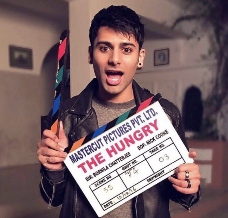 Actor Antonio Aakeel in India on the set of the Hungry'