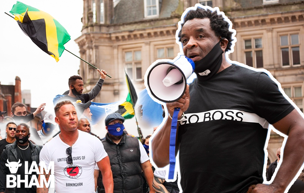 Hundreds of Birmingham City football fans march together against racism