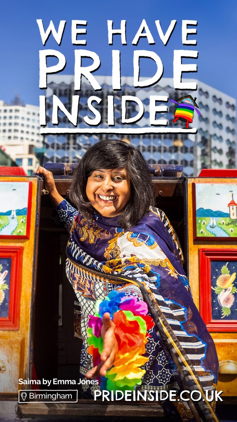 Saima Razzaq features as part of the 'Pride Inside' campaign for Pride Month 